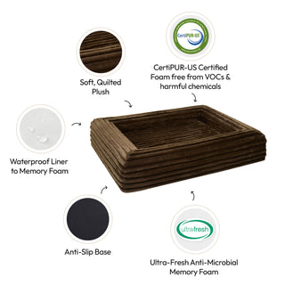 Memory Foam Dog Bed - Puffer Truffle