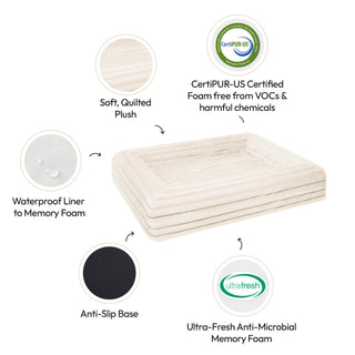 Memory Foam Dog Bed - Puffer Bone