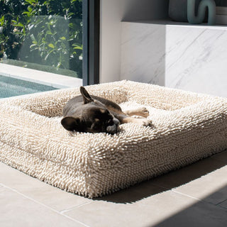 Memory Foam Dog Bed - Noodle Ivory