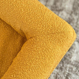 Memory Foam Dog Bed - Boucle Mustard