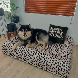 Memory Foam Dog Bed - Designer Black Sands